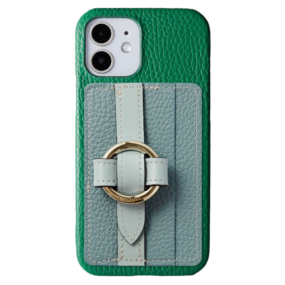 Genuine leather 32 colors Italian shrink leather Magsafe compatible card storage with ring buckle belt back case Google Pixel series