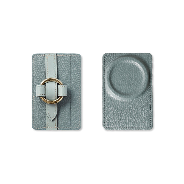 本革 32色 イタリアンシュリンクレザー Magsafe対応 カード収納 リングバックルベルト付き 背面ケース