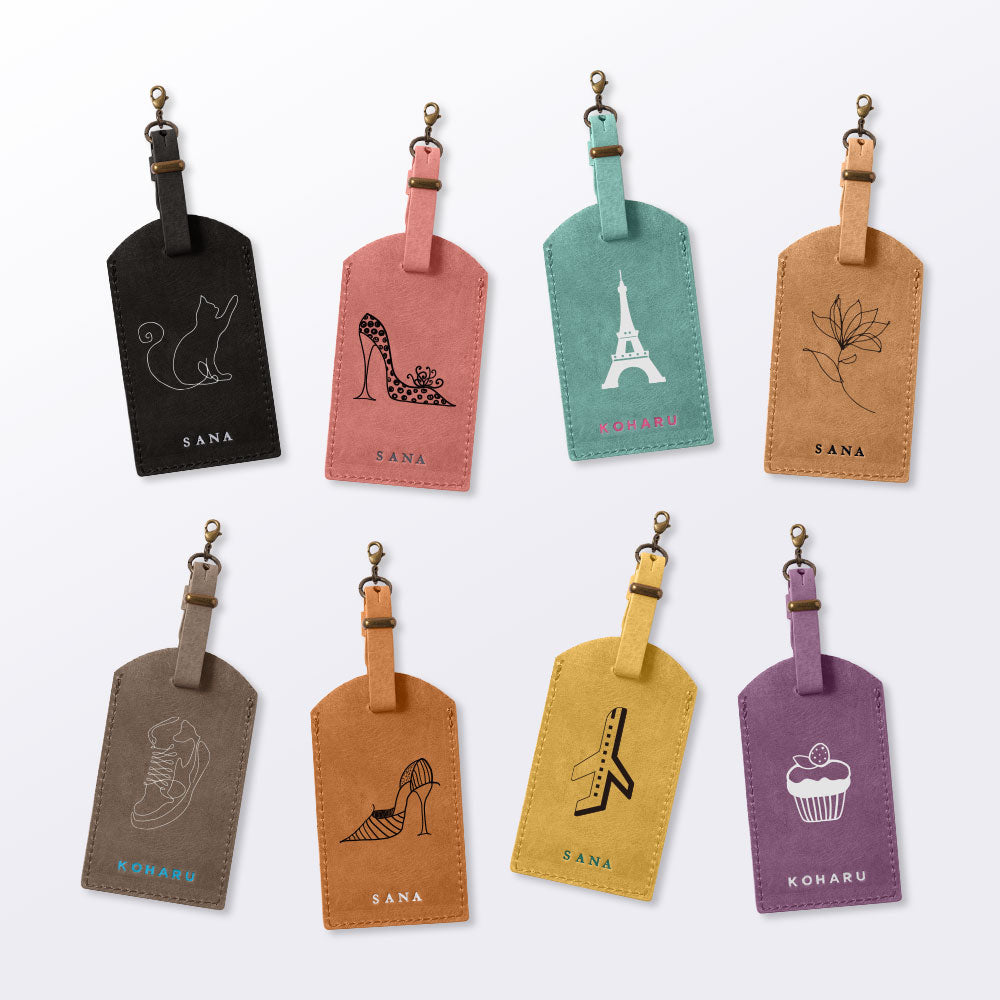 Genuine Leather 32 Colors Italian Shrink Leather Mostro Message Tag Charm Back Case Galaxy Series