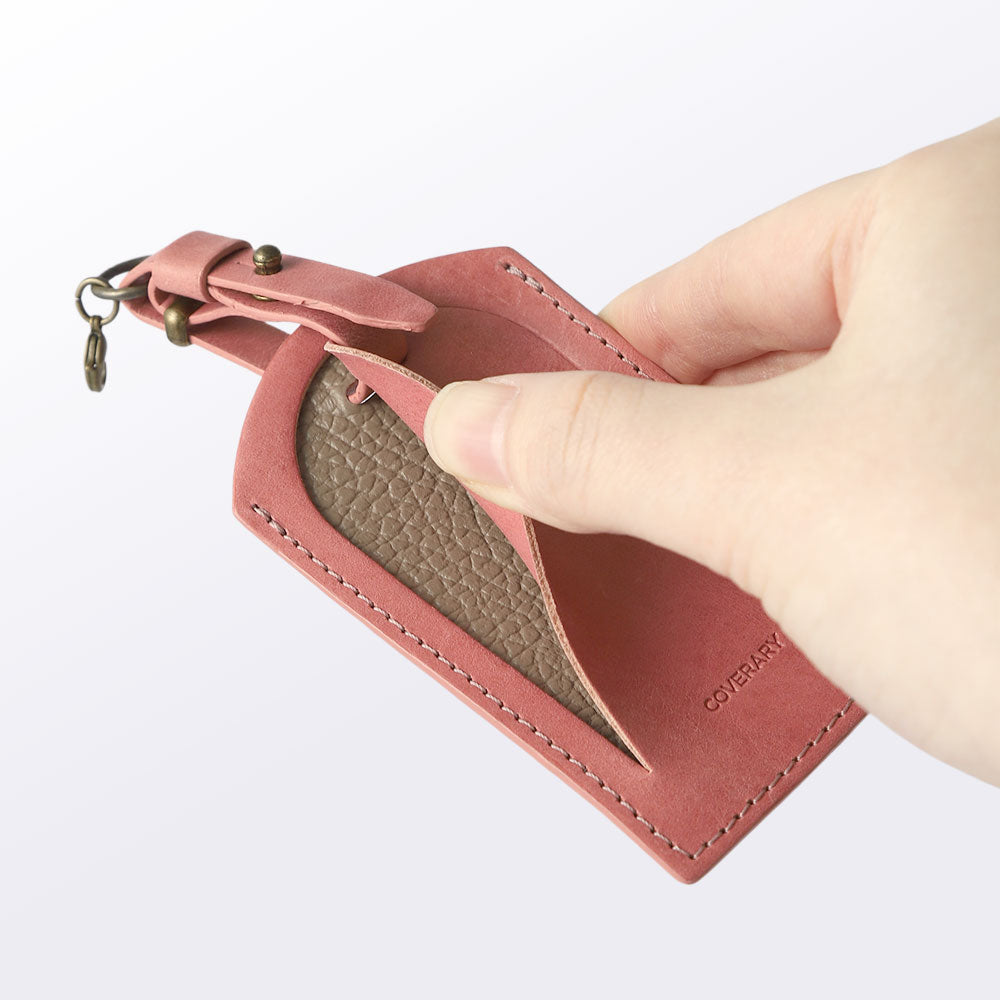 Genuine Leather 32 Colors Italian Shrink Leather Mostro Message Tag Charm Back Case Galaxy Series