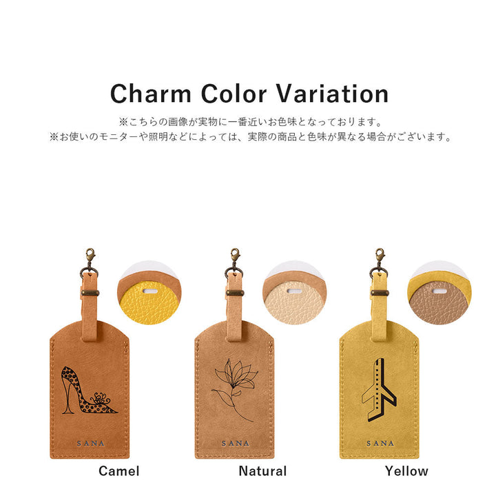 Genuine Leather 32 Colors Italian Shrink Leather Mostro Message Tag Charm Back Case AQUOS Series