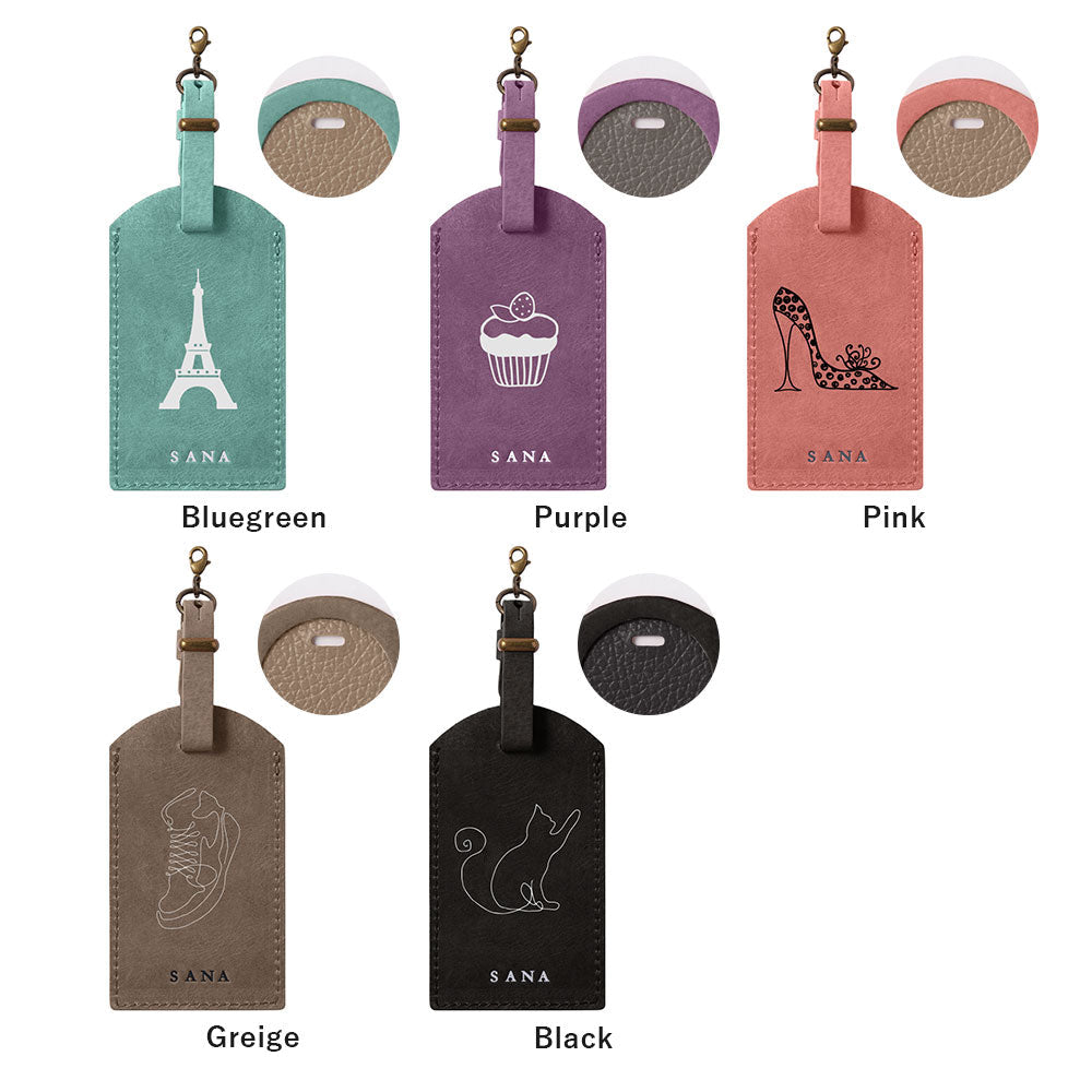 Genuine Leather 32 Colors Italian Shrink Leather Mostro Message Tag Charm Back Case AQUOS Series