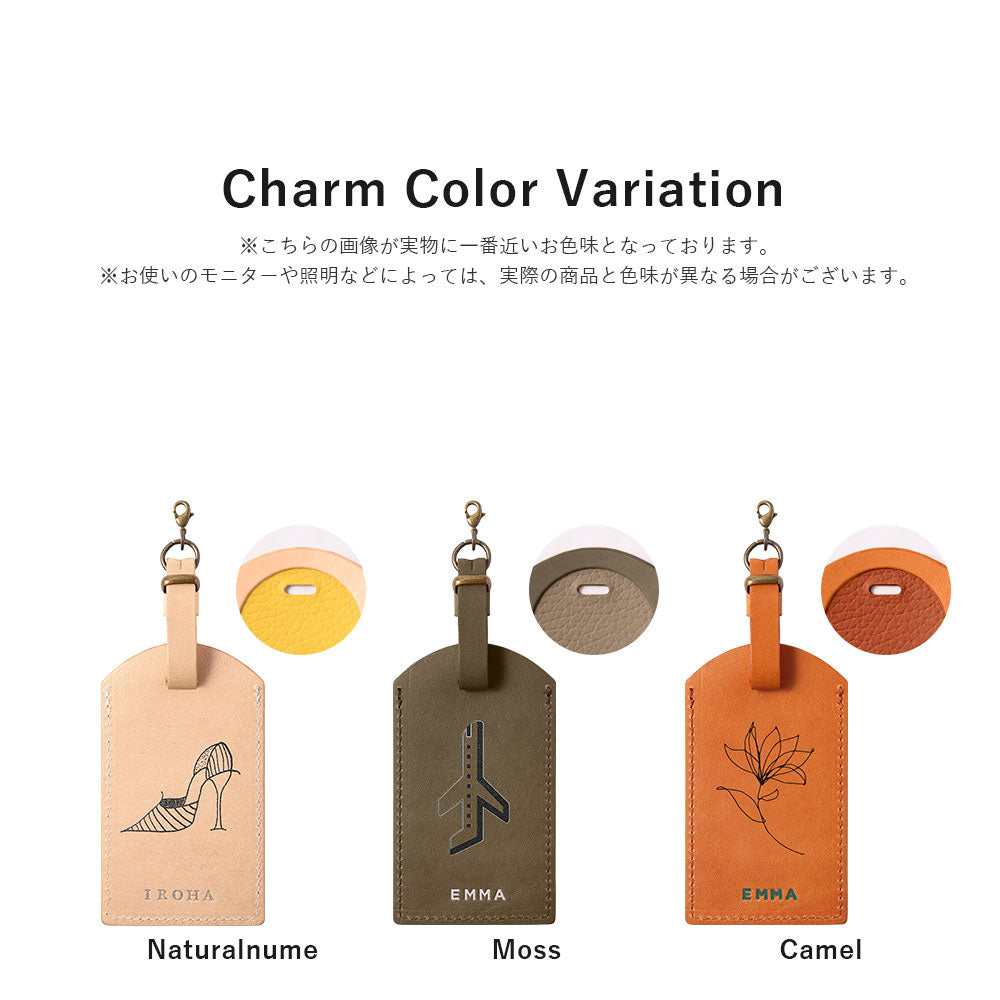 Genuine Leather Tochigi Leather Mostro Message Tag Charm Back Case Xperia Series