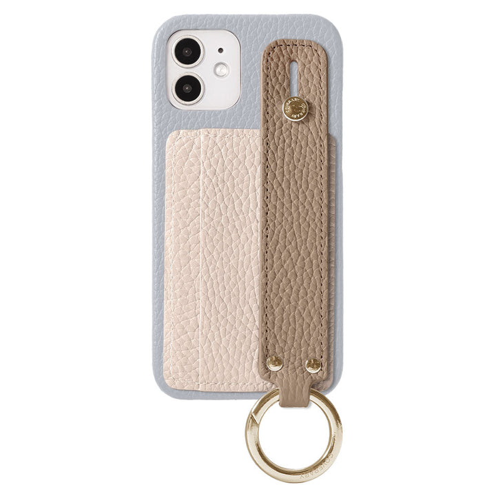 Cuir véritable 32 couleurs cuir italien grainé étui arrière avec rangement cartes et poignée pour série Xperia