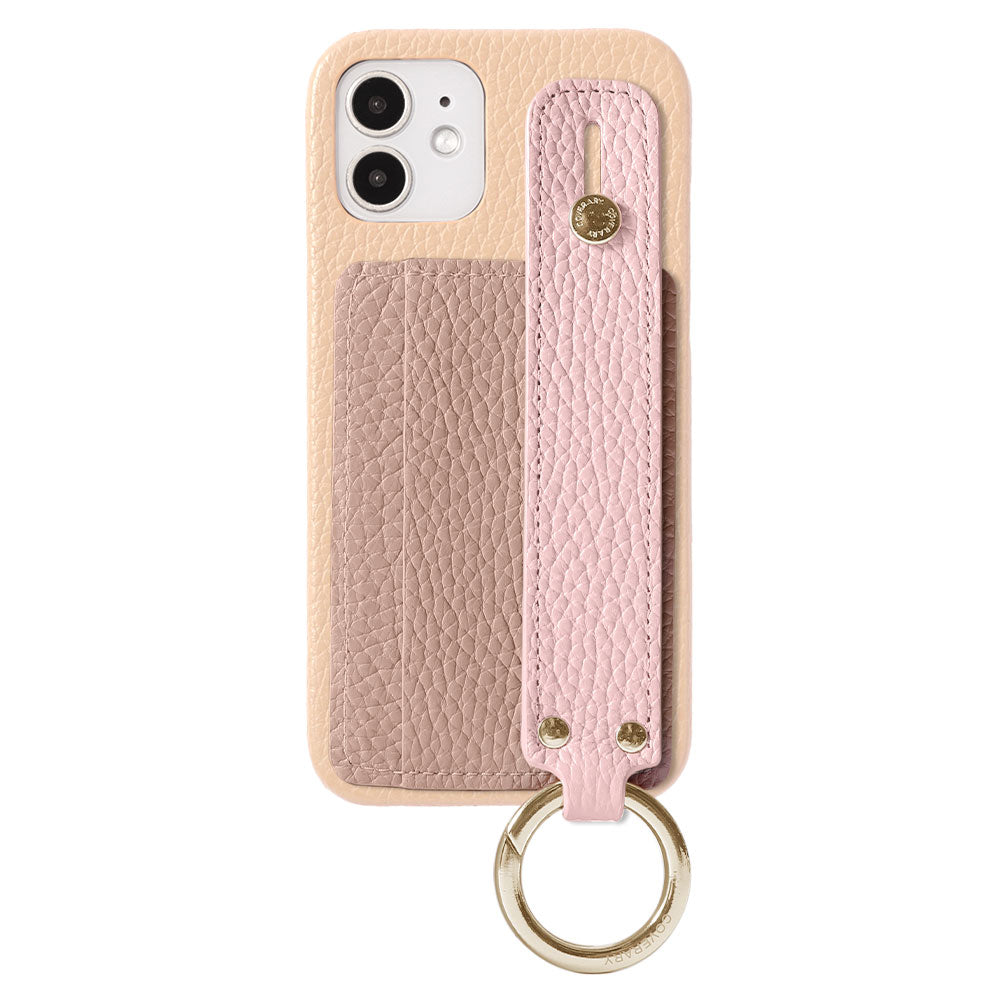 Cuir véritable 32 couleurs cuir italien grainé étui arrière avec rangement cartes et poignée pour série Xperia
