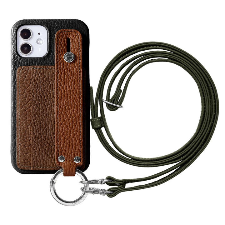 Genuine leather 32 colors Italian shrink leather card storage with hand belt & shoulder strap back case Xperia series