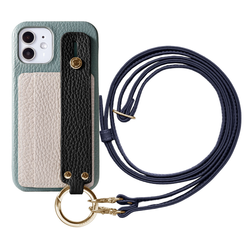 Genuine leather 32 colors Italian shrink leather card storage with hand belt & shoulder strap back case Google Pixel series
