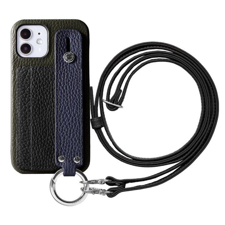 Genuine leather 32 colors Italian shrink leather card storage with hand belt & shoulder strap back case Xperia series