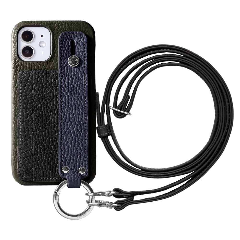 Genuine leather 32 colors Italian shrink leather card storage with hand belt & shoulder strap back case Google Pixel series