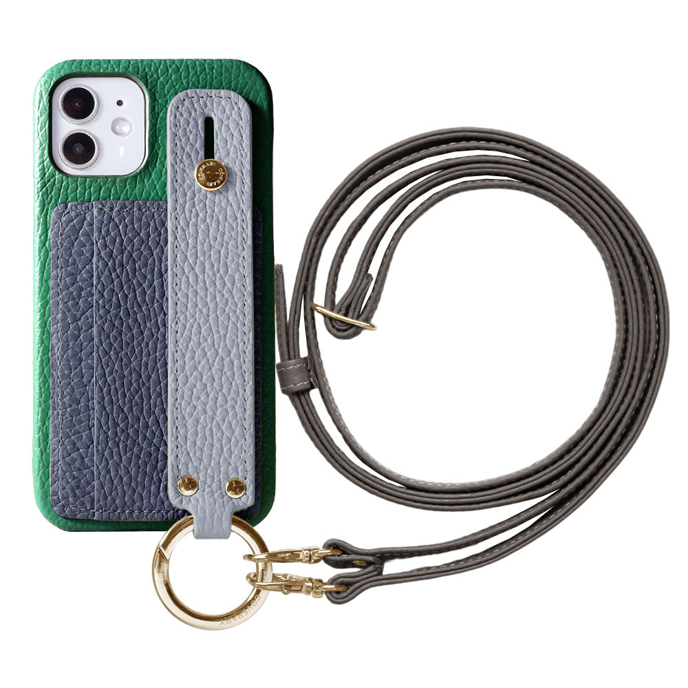 Genuine leather 32 colors Italian shrink leather card storage with hand belt & shoulder strap back case Google Pixel series