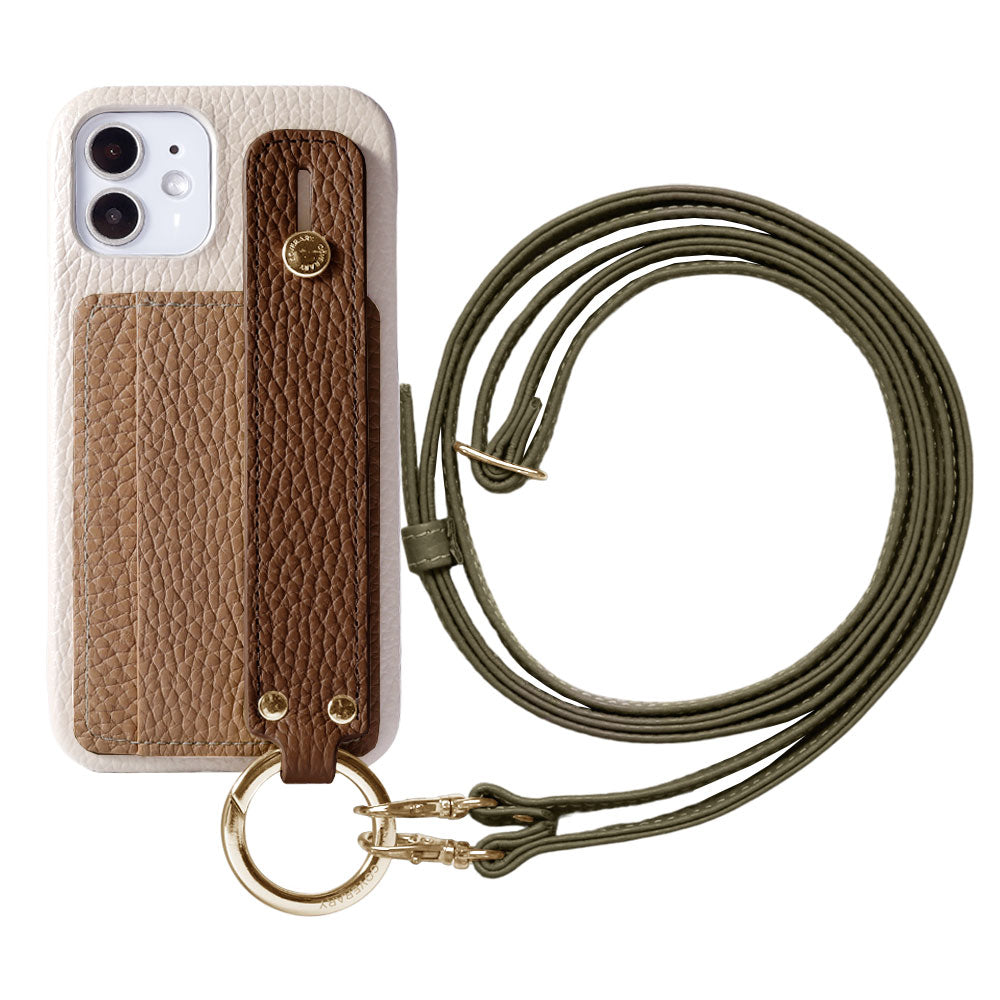 Genuine leather 32 colors Italian shrink leather card storage with hand belt & shoulder strap back case Google Pixel series