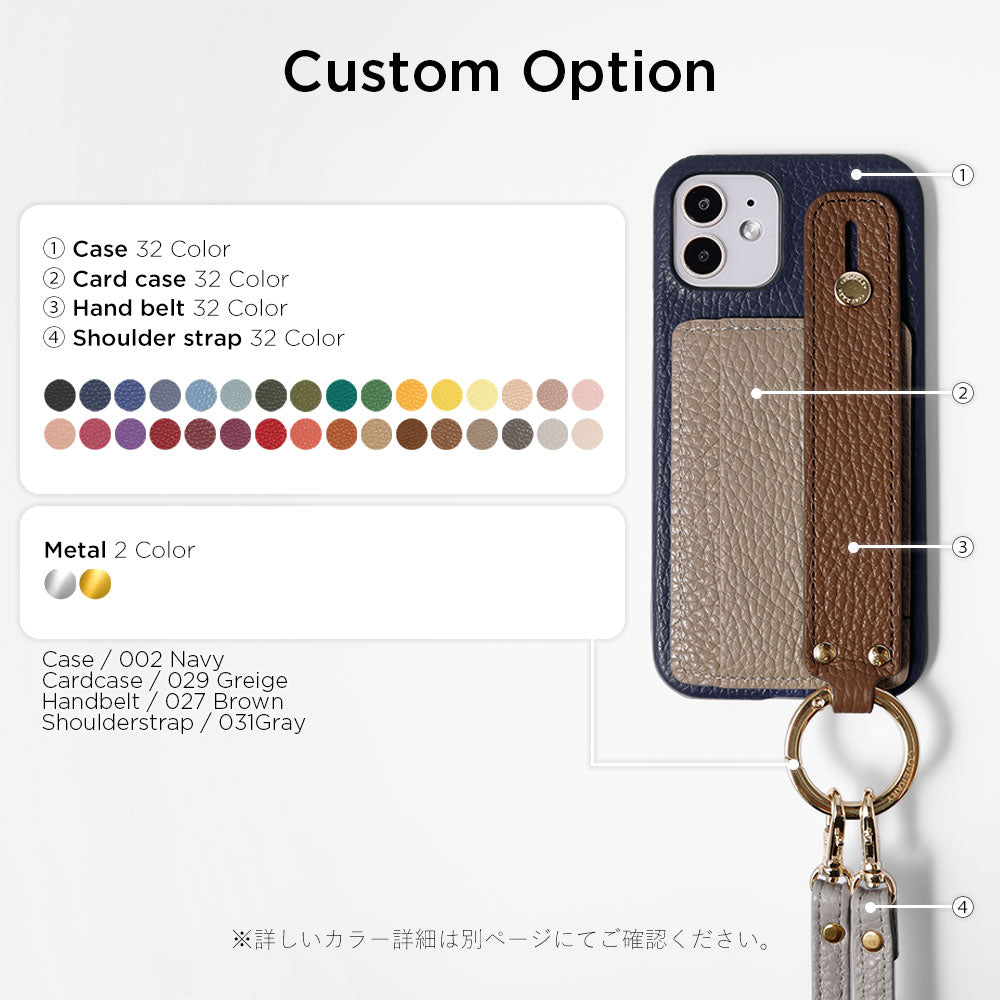 Genuine leather 32 colors Italian shrink leather card storage with hand belt & shoulder strap back case Google Pixel series