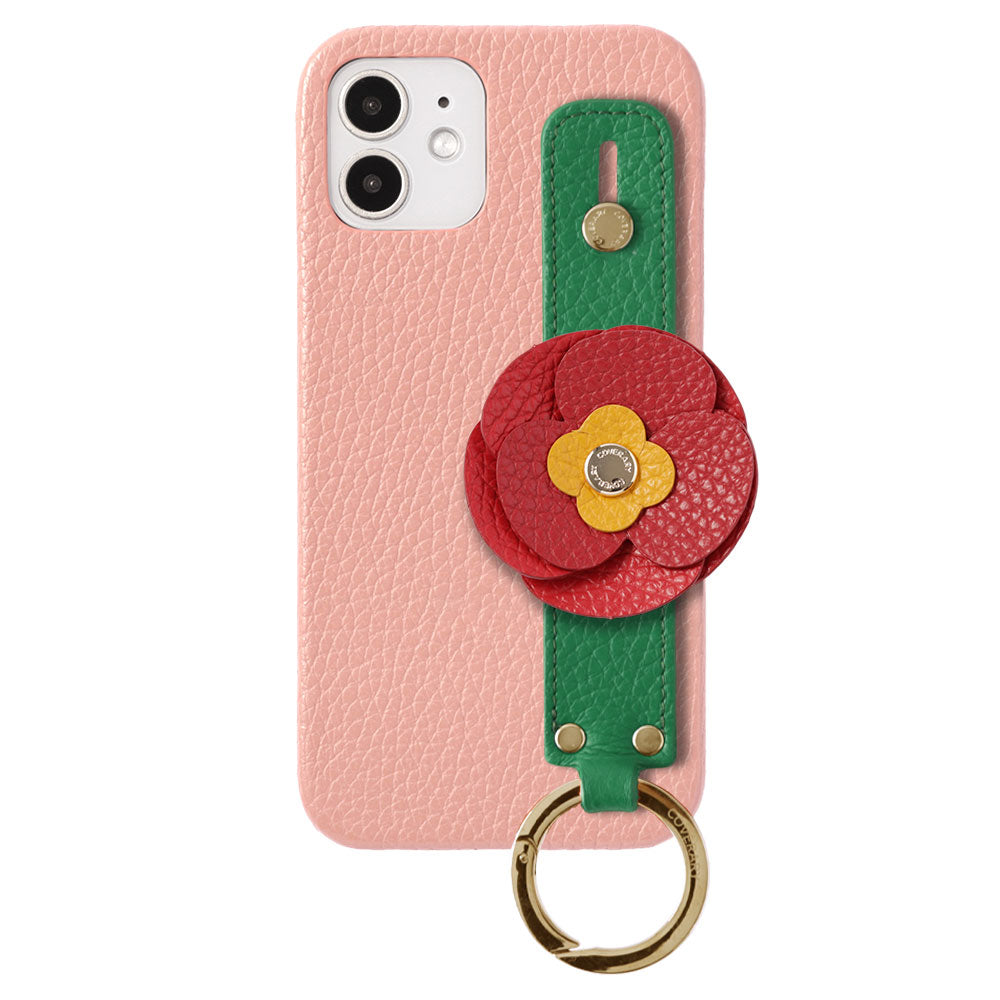 Genuine Leather 32 Colors Italian Shrink Leather Real Flower Decoration Hand Strap Attached Back Case Xperia Series