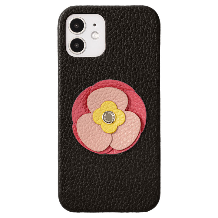 Genuine Leather 32 Colors Italian Shrink Leather Real Flower Decoration Back Case AQUOS Series