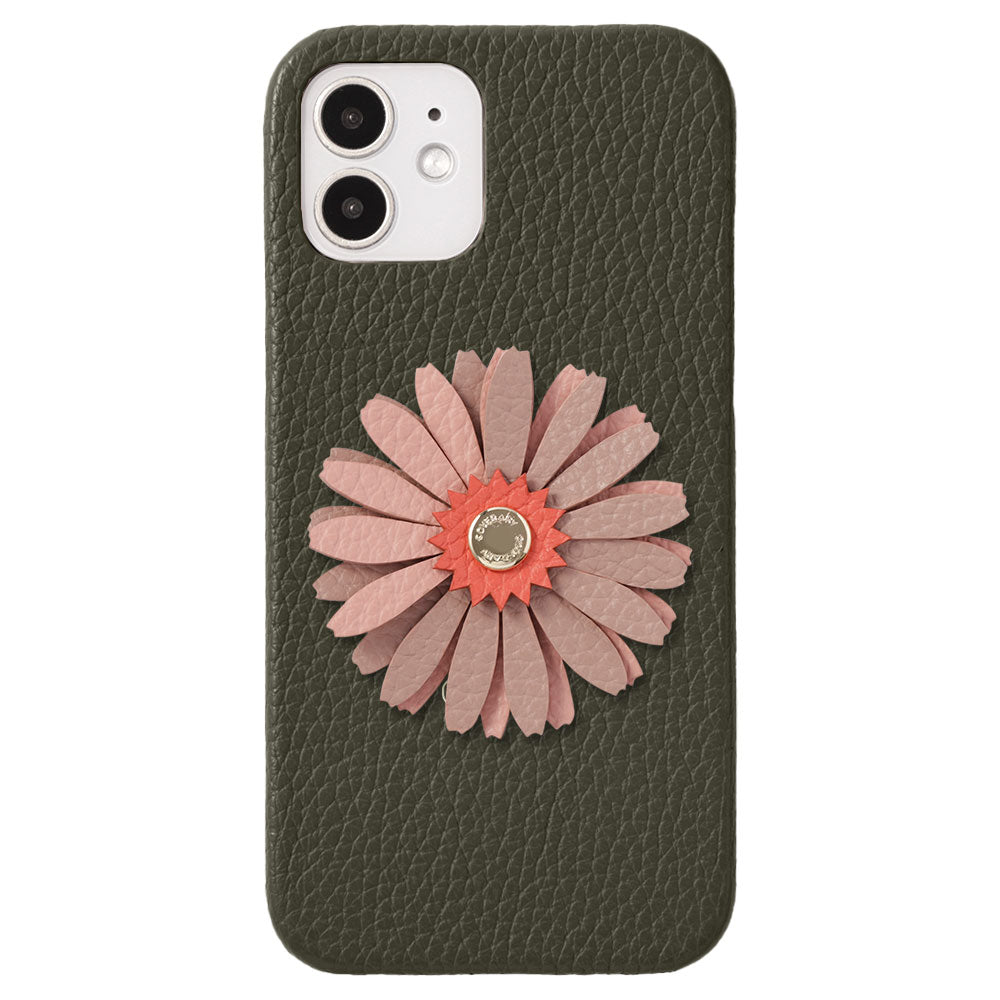 Genuine Leather 32 Colors Italian Shrink Leather Real Flower Decoration Back Case Galaxy Series