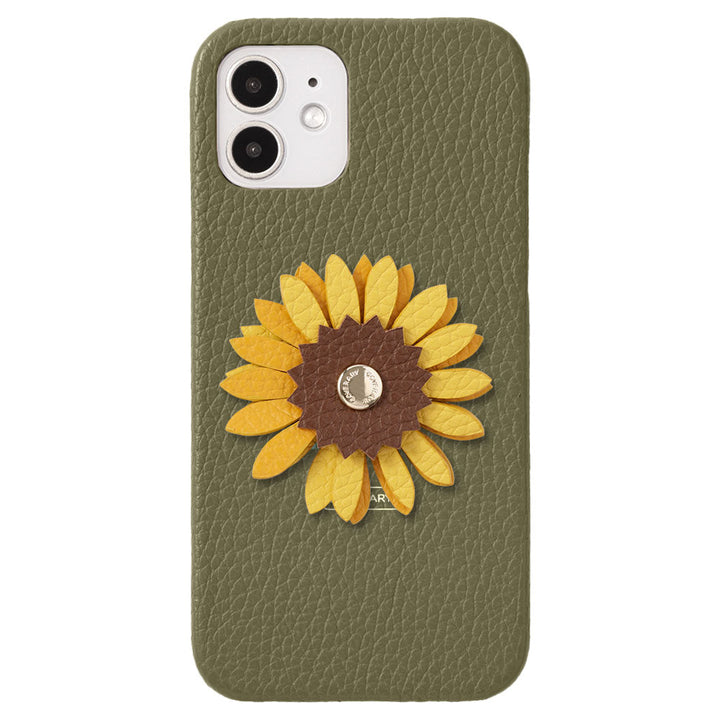 Genuine Leather 32 Colors Italian Shrink Leather Real Flower Decoration Back Case Galaxy Series
