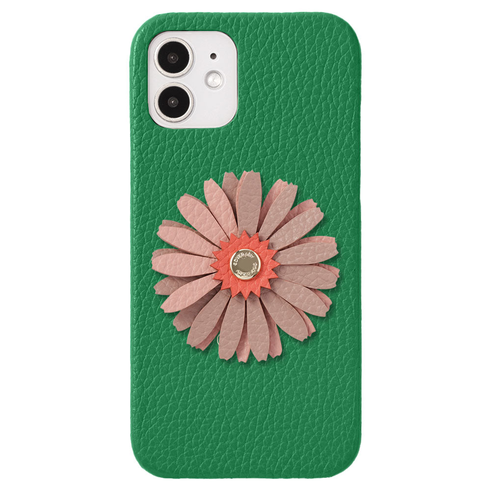 Genuine Leather 32 Colors Italian Shrink Leather Real Flower Decoration Back Case Galaxy Series