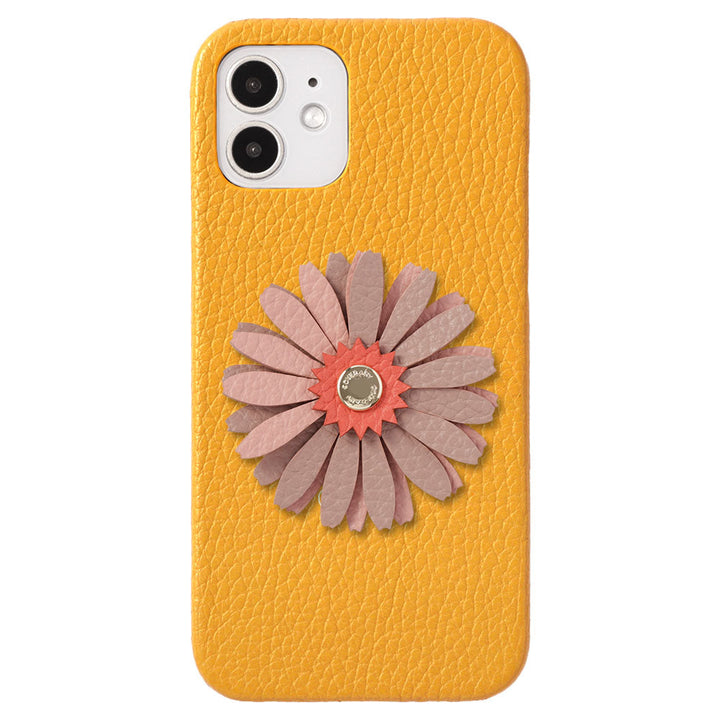 Genuine Leather 32 Colors Italian Shrink Leather Real Flower Decoration Back Case AQUOS Series