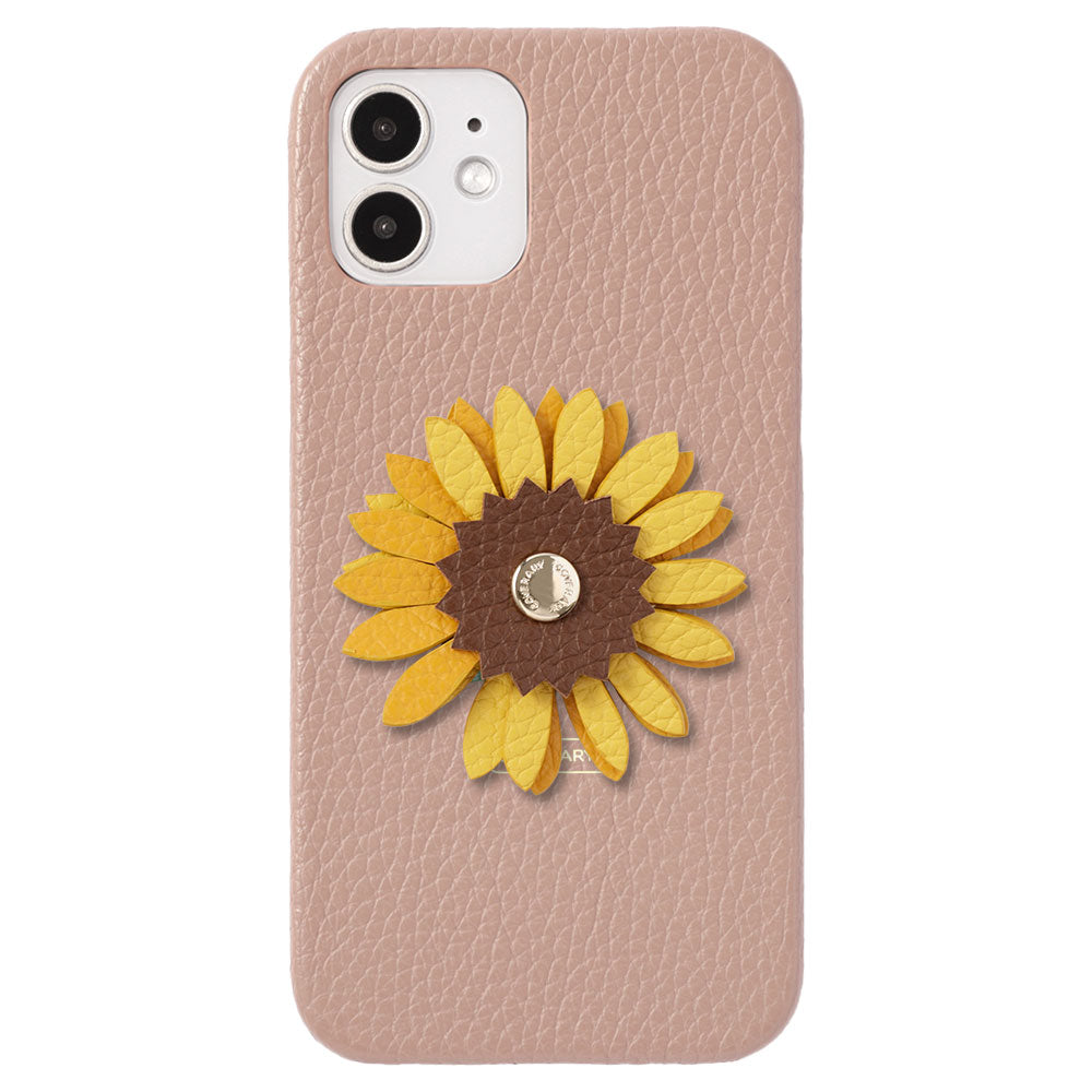 Genuine Leather 32 Colors Italian Shrink Leather Real Flower Decoration Back Case Galaxy Series
