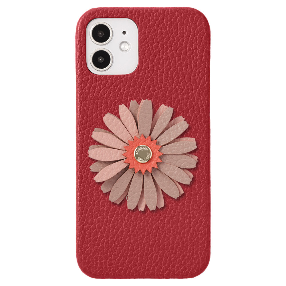 Genuine Leather 32 Colors Italian Shrink Leather Real Flower Decoration Back Case Galaxy Series