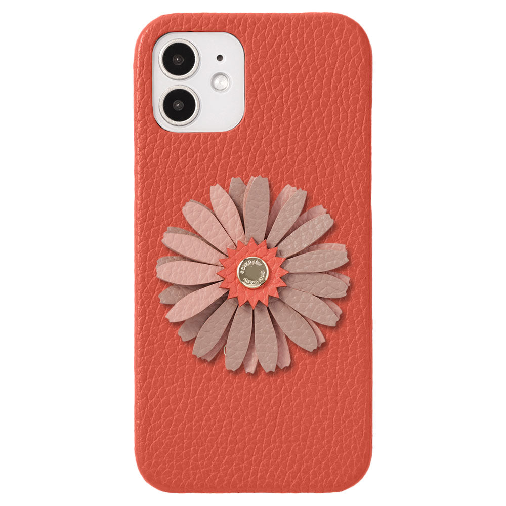 Genuine Leather 32 Colors Italian Shrink Leather Real Flower Decoration Back Case Galaxy Series