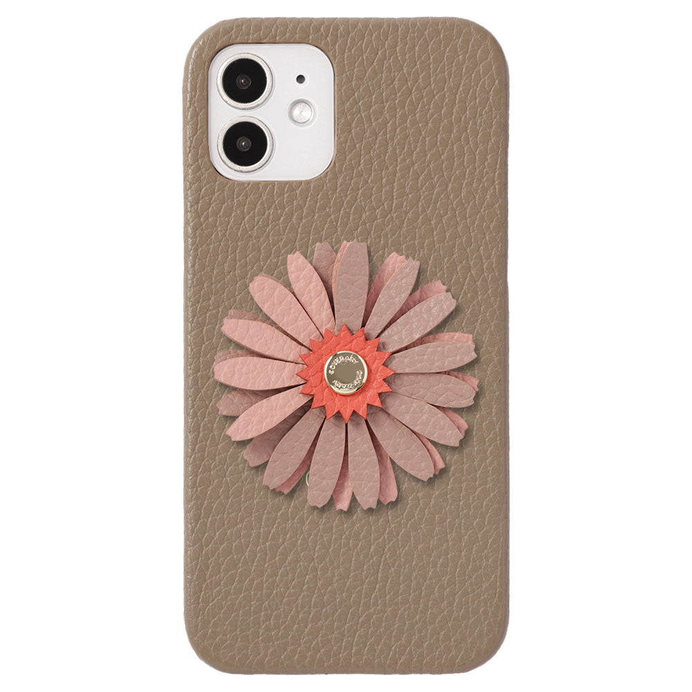 Genuine Leather 32 Colors Italian Shrink Leather Real Flower Decoration Back Case AQUOS Series