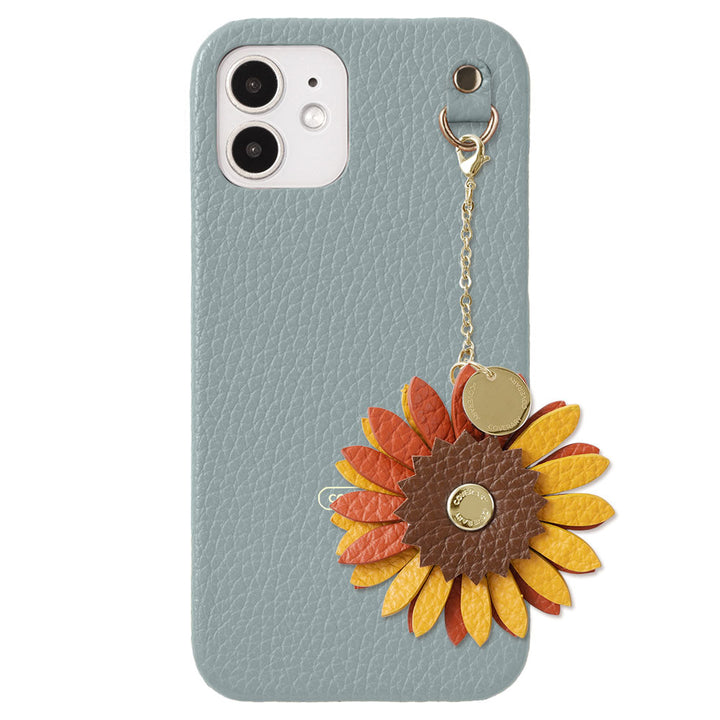 Cuir véritable 32 couleurs cuir italien grainé charm fleur réelle coque arrière Google Pixel série