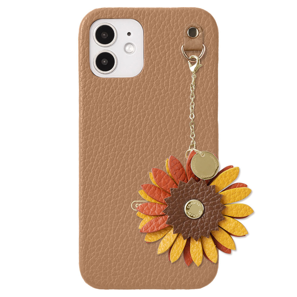 Cuir véritable 32 couleurs cuir italien grainé charm fleur réelle coque arrière Google Pixel série