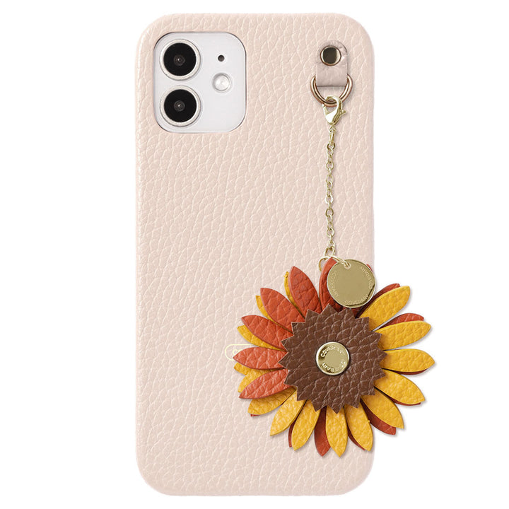 Genuine Leather 32 Colors Italian Shrink Leather Real Flower Charm Back Case Galaxy Series