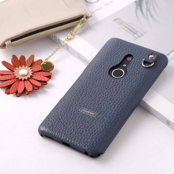 Genuine Leather 32 Colors Italian Shrink Leather Real Flower Charm Back Case