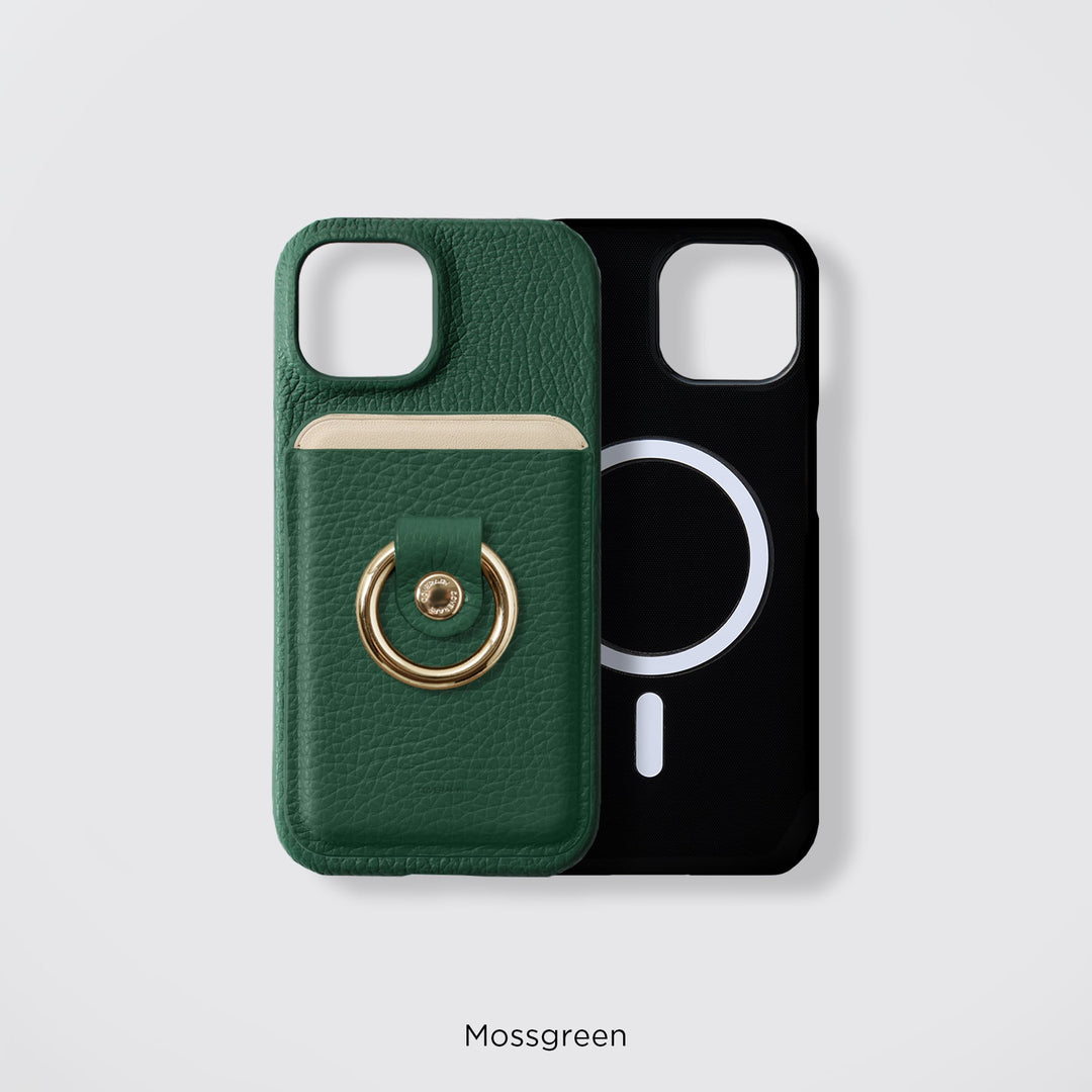 Magsafe対応 本革 32色 イタリアンシュリンクレザー スマホケース 背面カバー 全機種対応 カードポケット スマホリング付き Google Pixelシリーズ