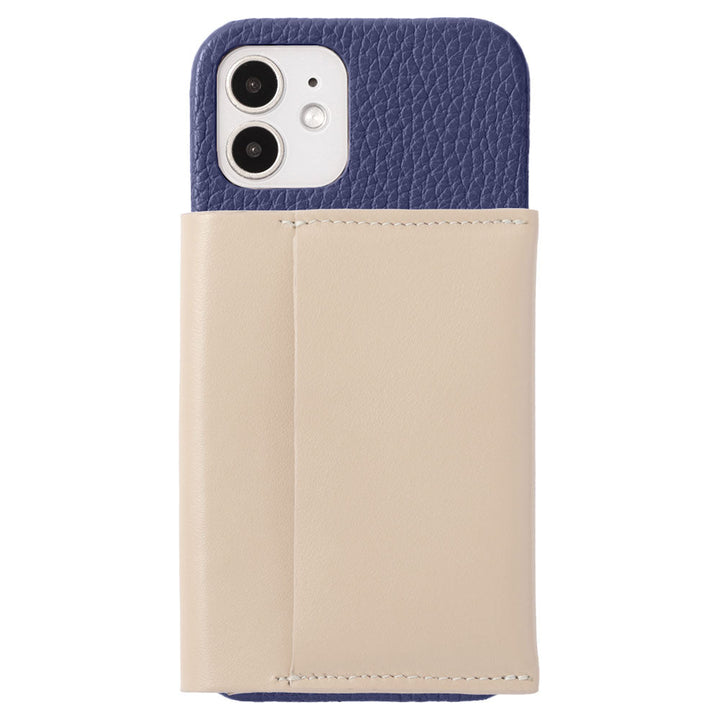 Genuine leather 32 colors Italian shrink leather Magsafe compatible Card wallet attached Back case AQUOS series