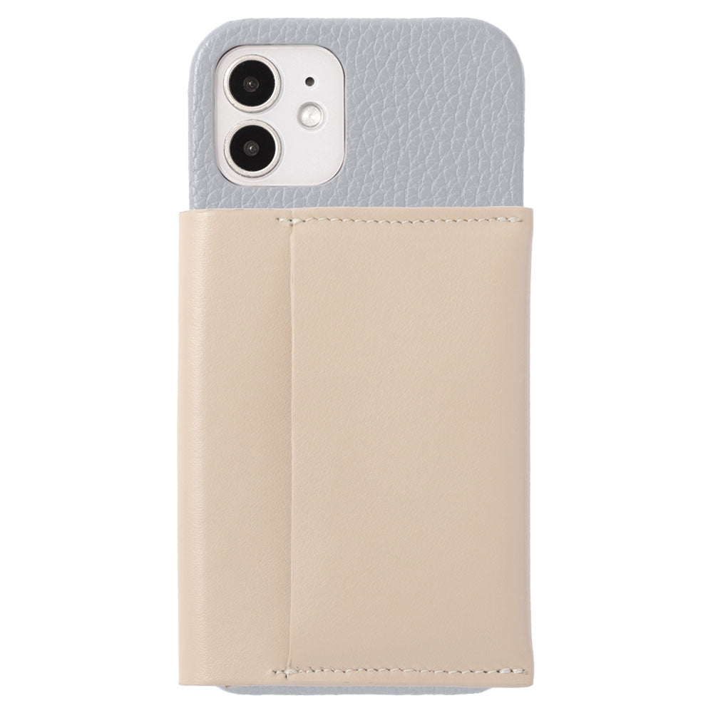 Genuine leather 32 colors Italian shrink leather Magsafe compatible Card wallet attached Back case AQUOS series