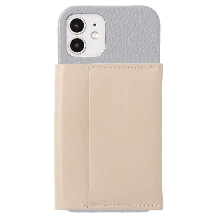 Genuine leather 32 colors Italian shrink leather Magsafe compatible Card wallet attached Back case AQUOS series