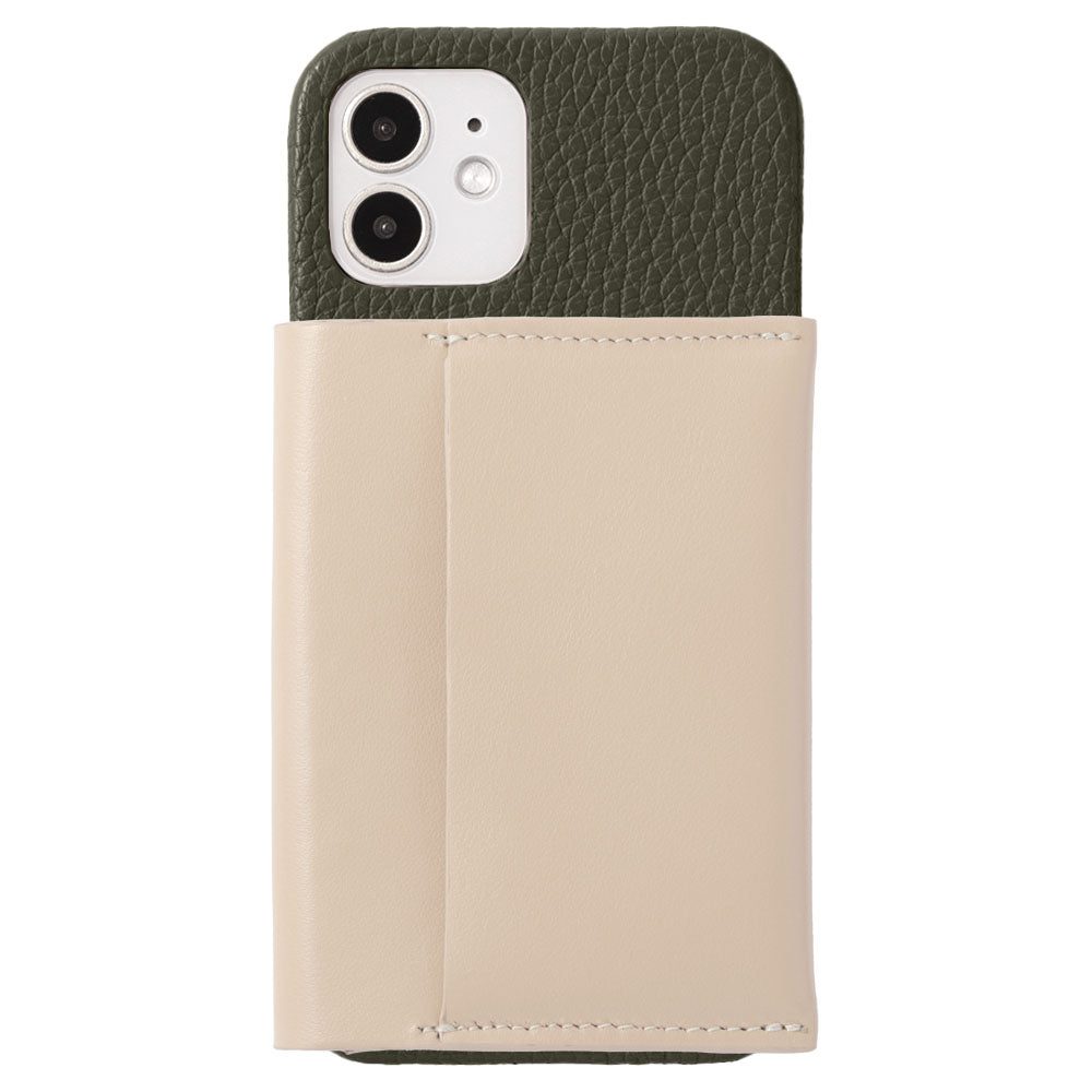 Genuine leather 32 colors Italian shrink leather Magsafe compatible with card wallet back case Xperia series