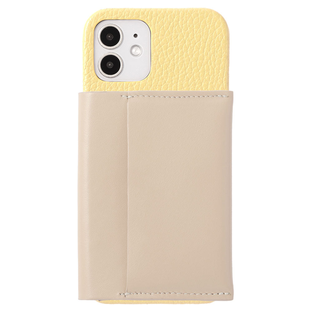 Genuine leather 32 colors Italian shrink leather Magsafe compatible with card wallet back case Xperia series