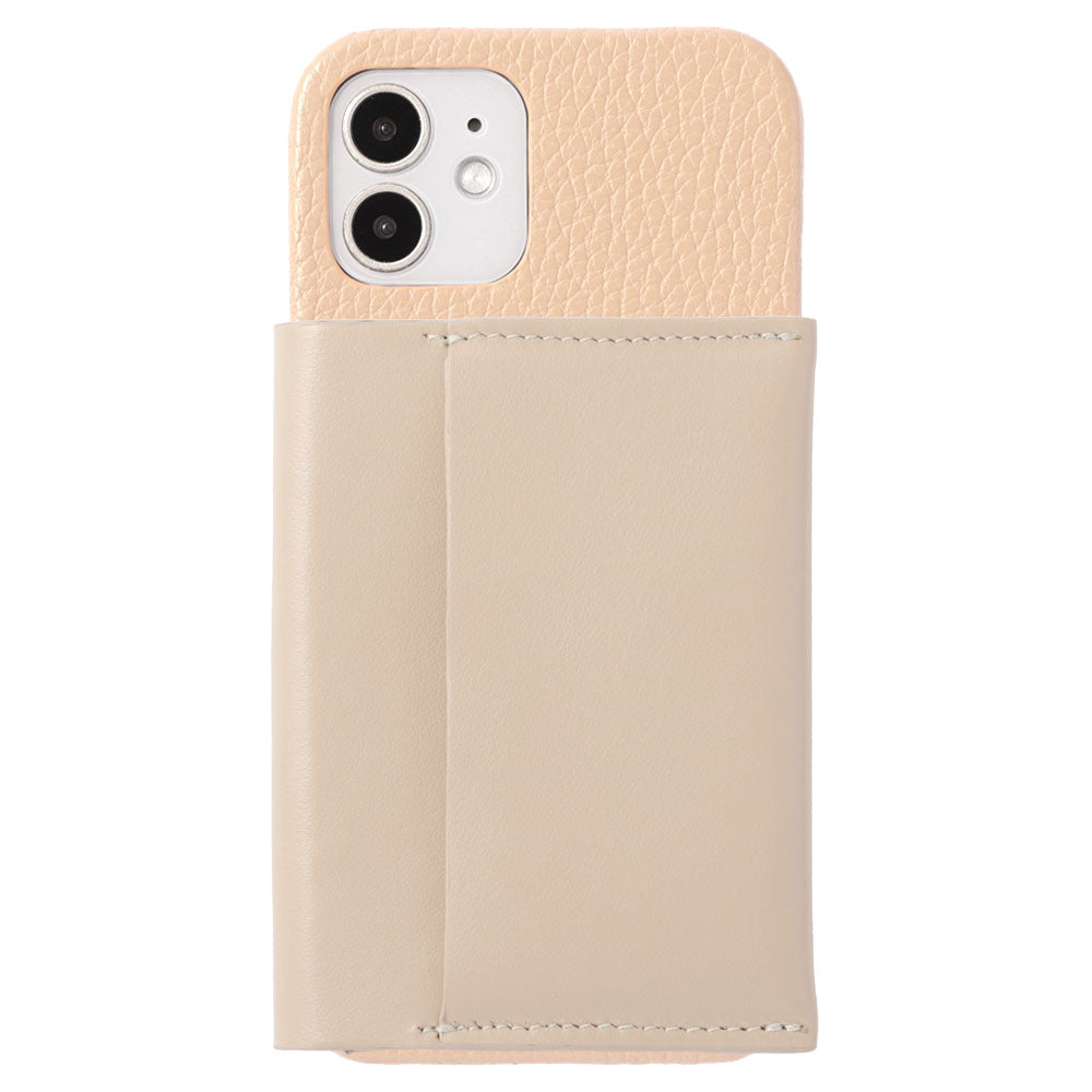 Genuine leather 32 colors Italian shrink leather Magsafe compatible with card wallet back case Xperia series