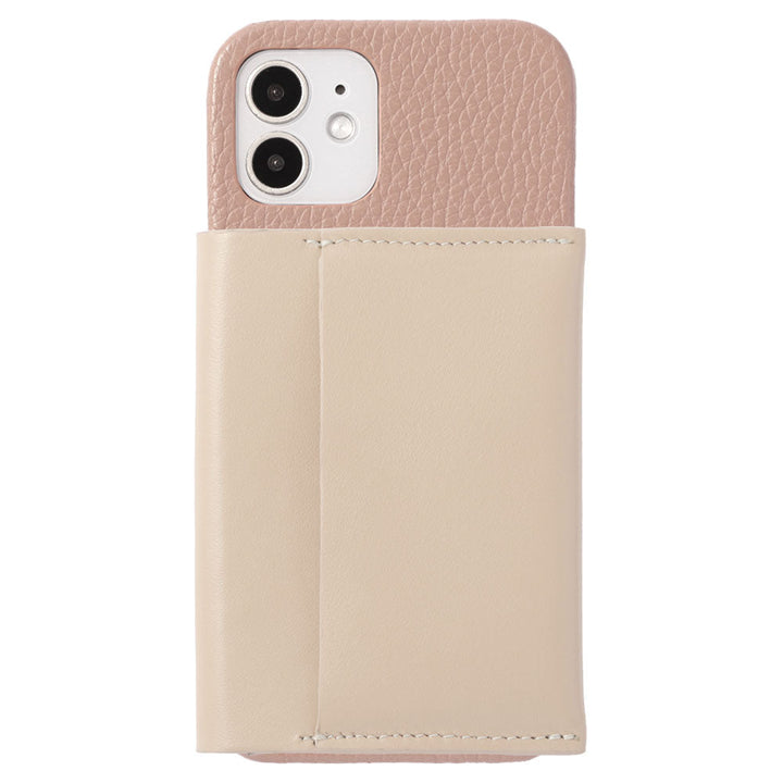 Genuine leather 32 colors Italian shrink leather Magsafe compatible Card wallet attached Back case AQUOS series