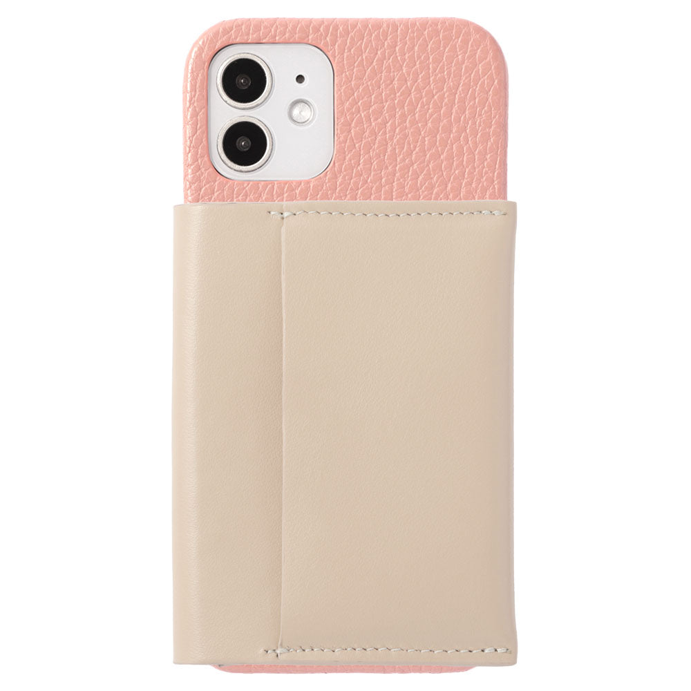 Genuine leather 32 colors Italian shrink leather Magsafe compatible Card wallet attached Back case AQUOS series