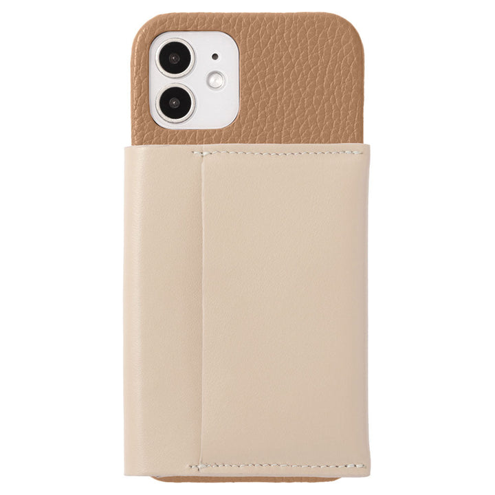 Genuine leather 32 colors Italian shrink leather Magsafe compatible Card wallet attached Back case AQUOS series