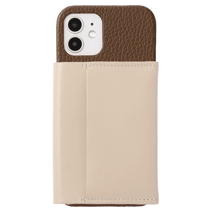 Genuine leather 32 colors Italian shrink leather Magsafe compatible Card wallet attached Back case AQUOS series