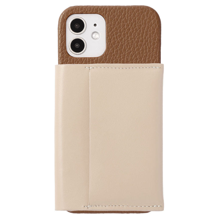 Genuine leather 32 colors Italian shrink leather Magsafe compatible Card wallet attached Back case AQUOS series