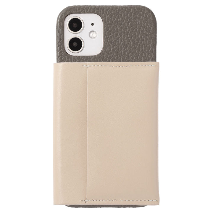 Genuine leather 32 colors Italian shrink leather Magsafe compatible Card wallet attached Back case AQUOS series