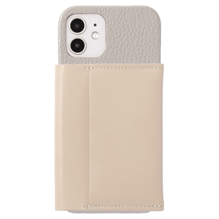 Genuine leather 32 colors Italian shrink leather Magsafe compatible Card wallet attached Back case AQUOS series