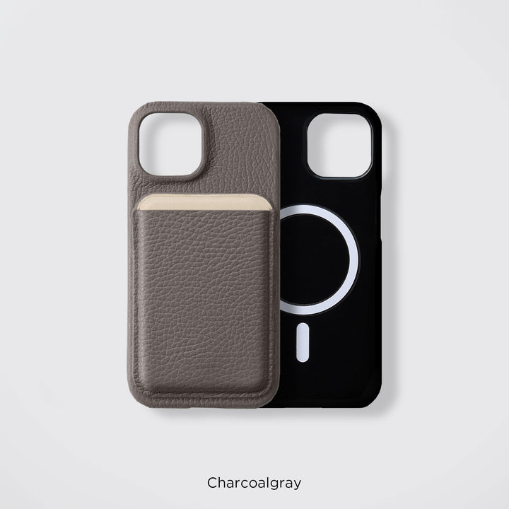 MagSafe-compatible genuine leather smartphone case, 32 colors, Italian shrink leather, back cover, compatible with all models, card pocket, AQUOS series