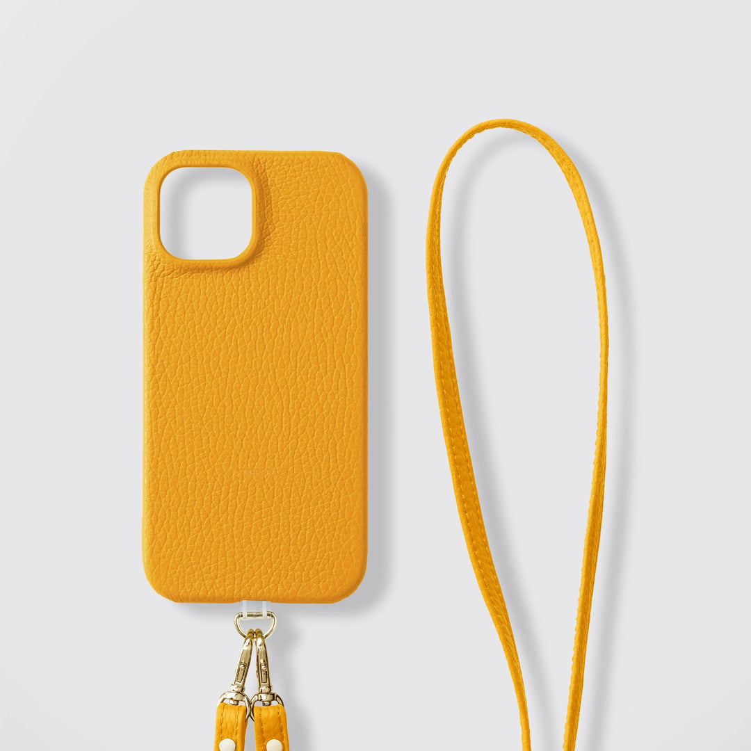 Cuir véritable, 32 coloris, cuir italien, ensemble avec bandoulière et support en PVC, coque arrière pour la gamme iPhone