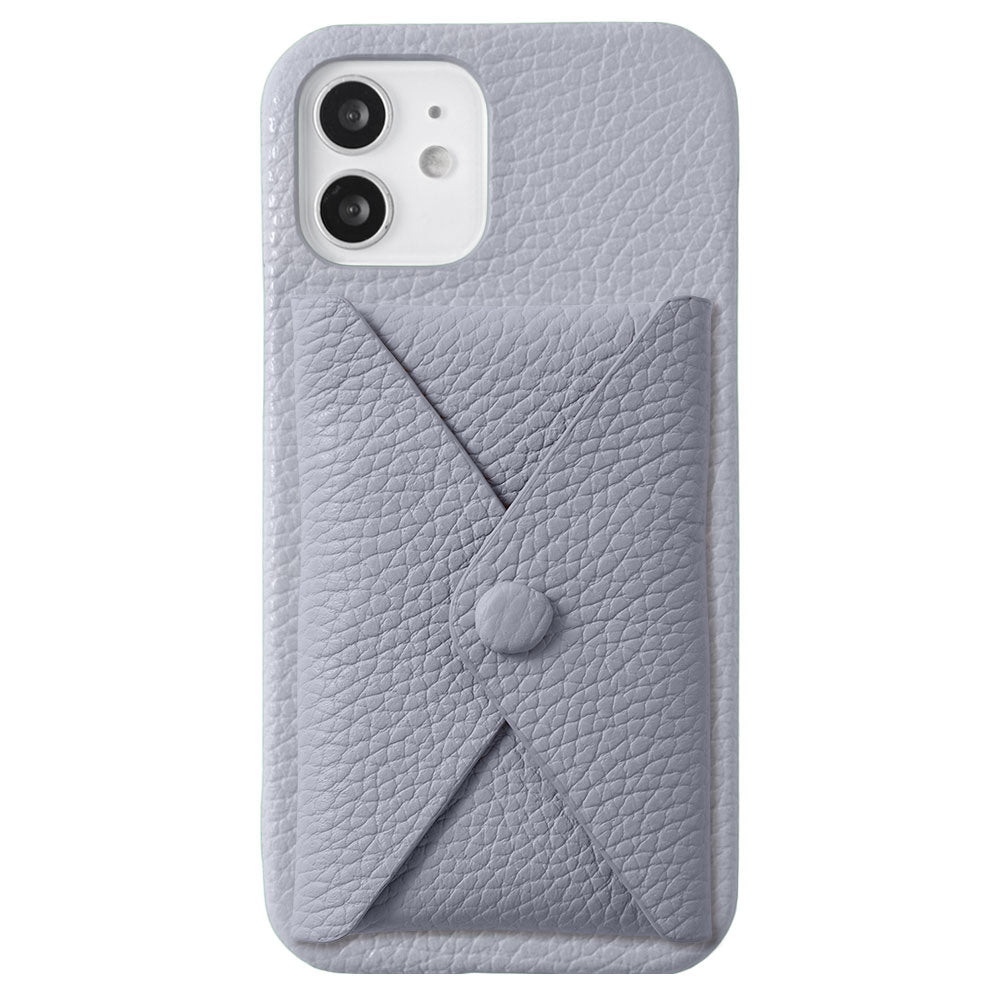 本革 32色 イタリアンシュリンクレザー Magsafe対応 蓋ありポケット付き 背面ケース iPhoneシリーズ