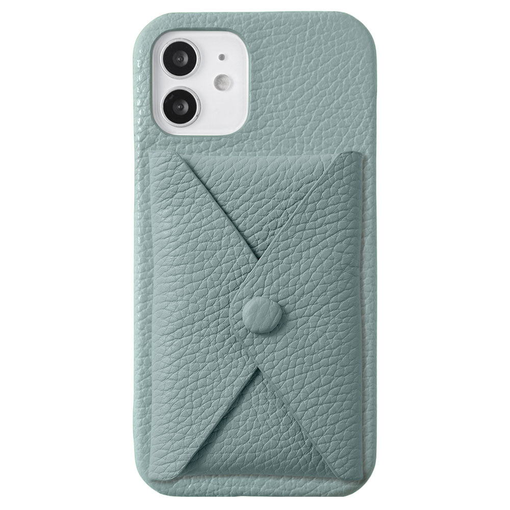 本革 32色 イタリアンシュリンクレザー Magsafe対応 蓋ありポケット付き 背面ケース Xperiaシリーズ