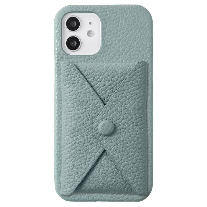 本革 32色 イタリアンシュリンクレザー Magsafe対応 蓋ありポケット付き 背面ケース Xperiaシリーズ