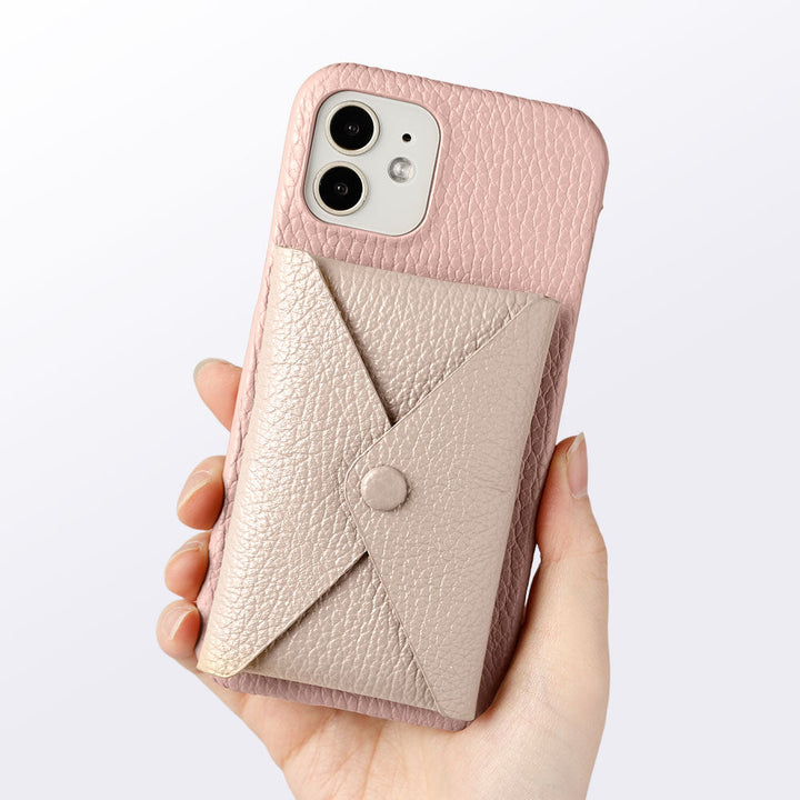 本革 32色 イタリアンシュリンクレザー Magsafe対応 蓋ありポケット付き 背面ケース Xperiaシリーズ